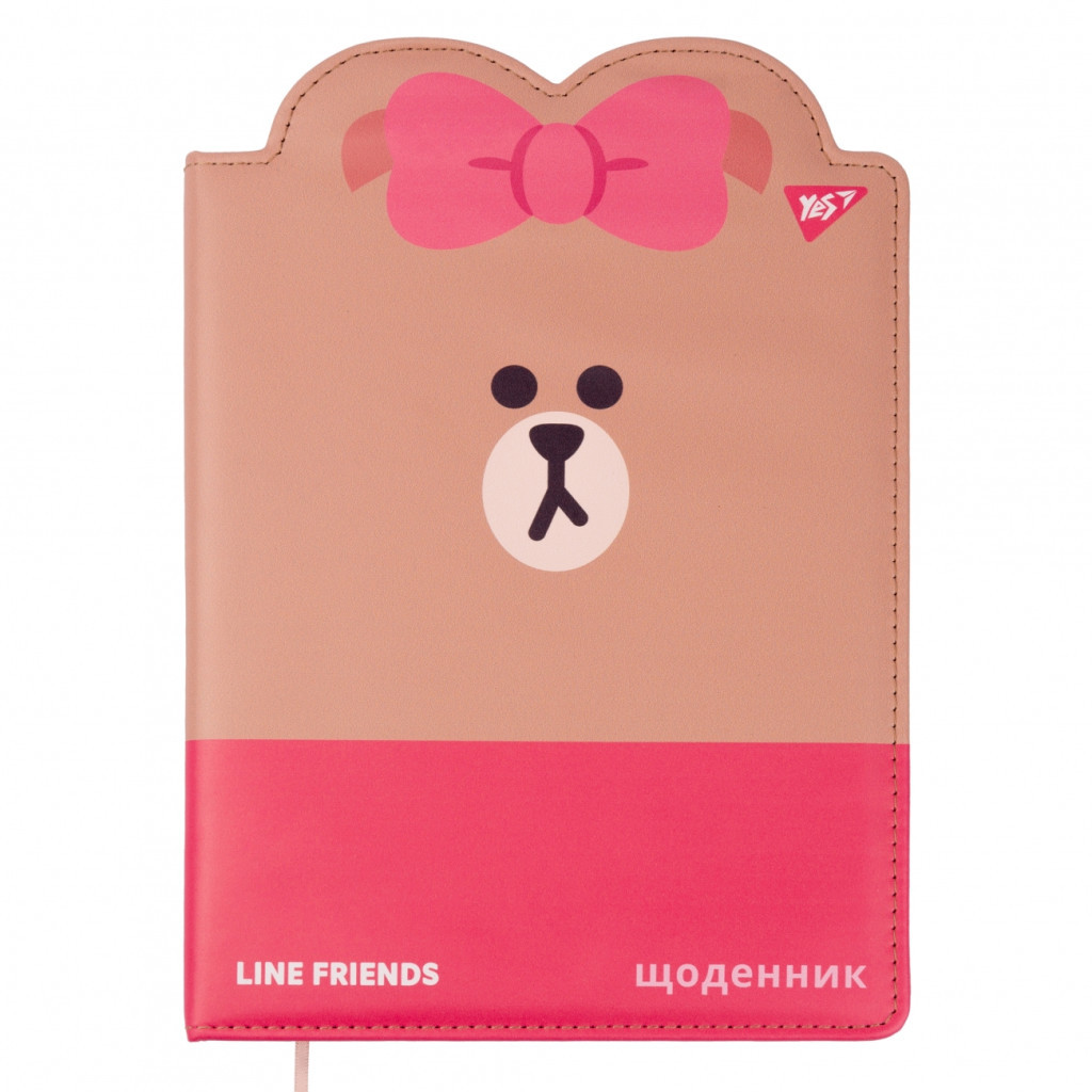 Щоденник шкільний Yes PU жорсткий Line friends (911472)