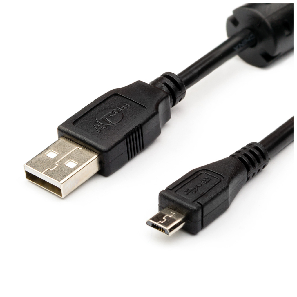 Дата кабель USB 2.0 AM to Micro 5P 1.8m Atcom (9175)