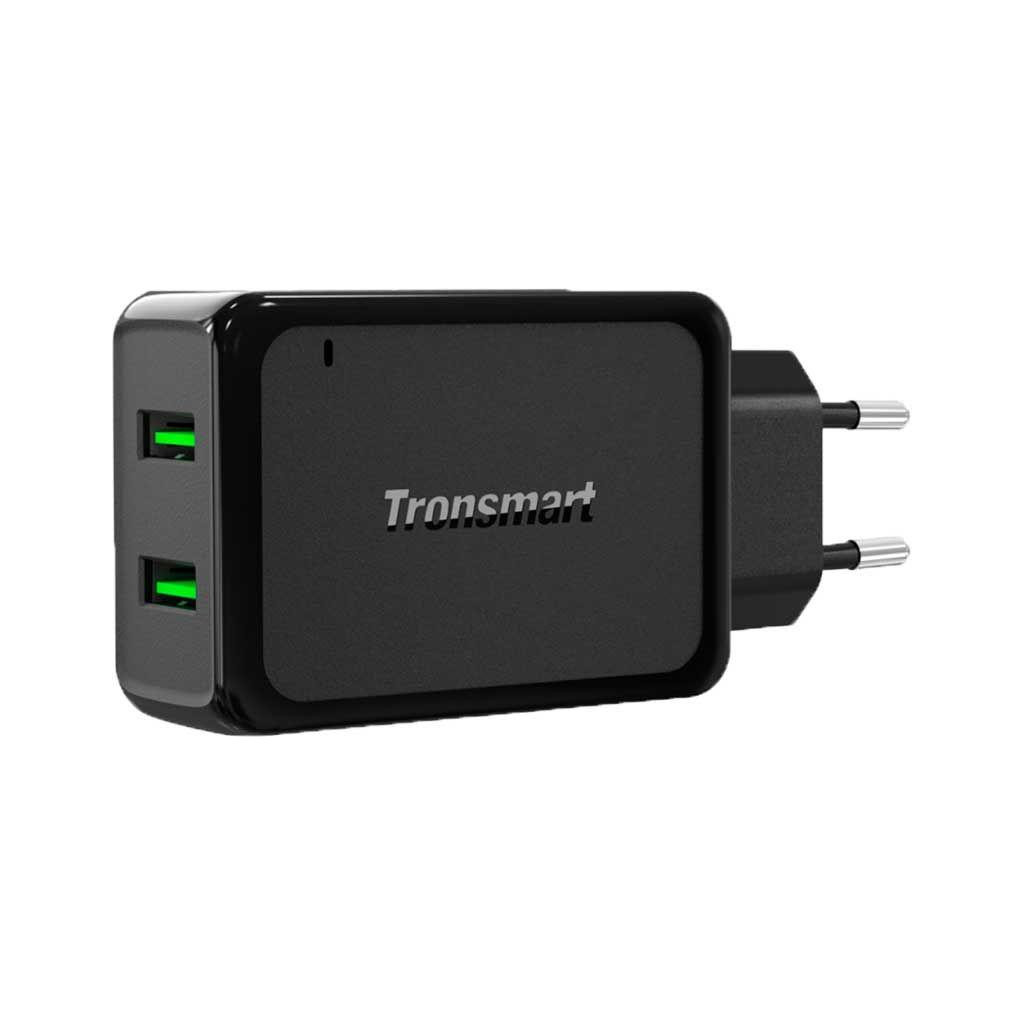 Зарядний пристрій Tronsmart W2TF 36W Dual Port Qualcomm QC 3.0&VoltiQ (232340)