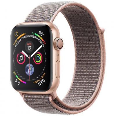 Смарт-годинник Apple Watch Series 4 GPS, 44mm Gold Aluminium Case with Pink Sand (MU6G2GK/A)