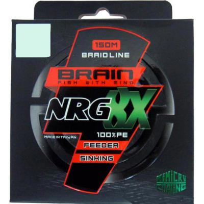 Шнур Brain fishing NRG 8X sinking 150m 0.12mm 9.6kg ц:brown (1858.20.83)