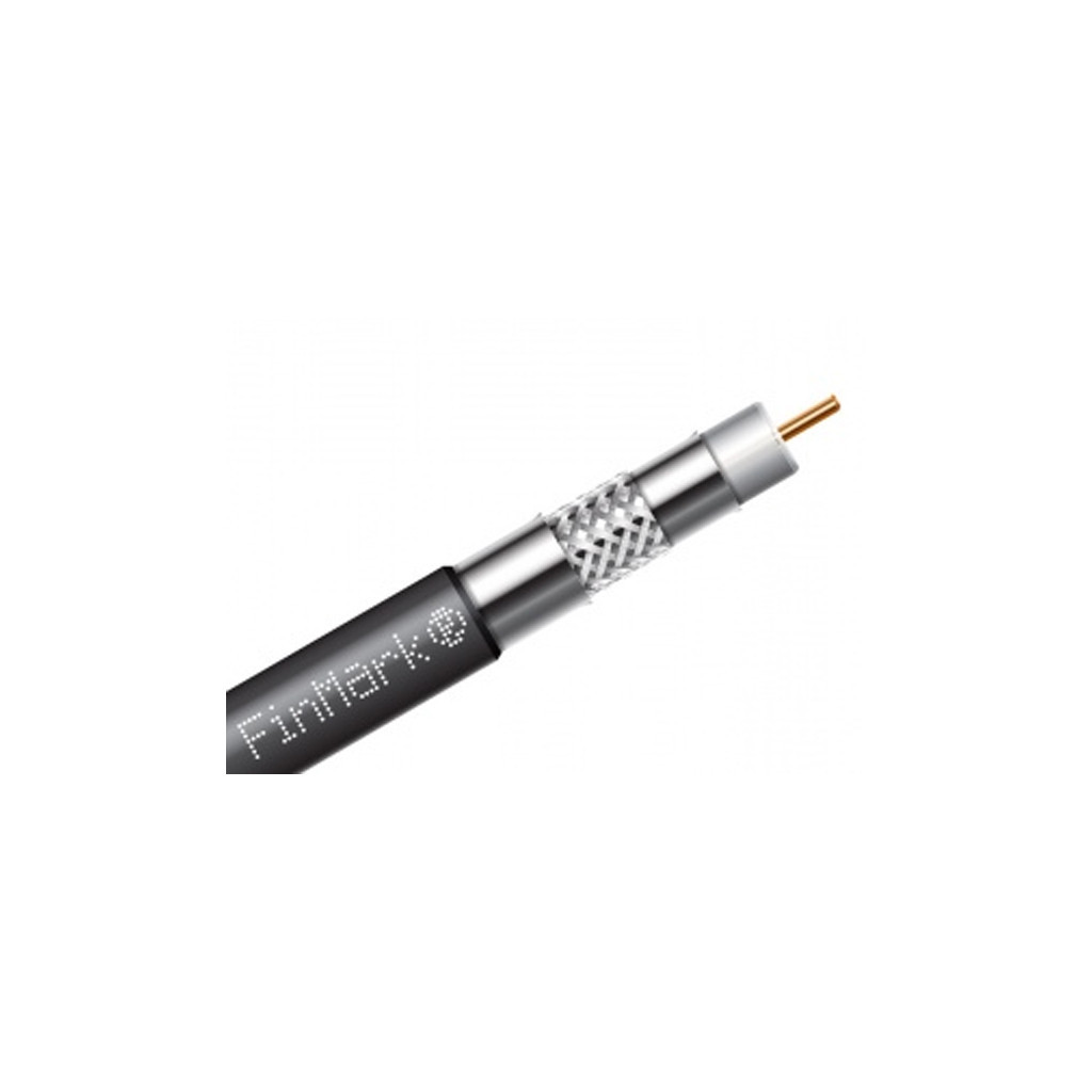 Кабель телевізійний FinMark RG-6 TRISHIELD, CU, 305м, black (F6TSVcu_305_black)