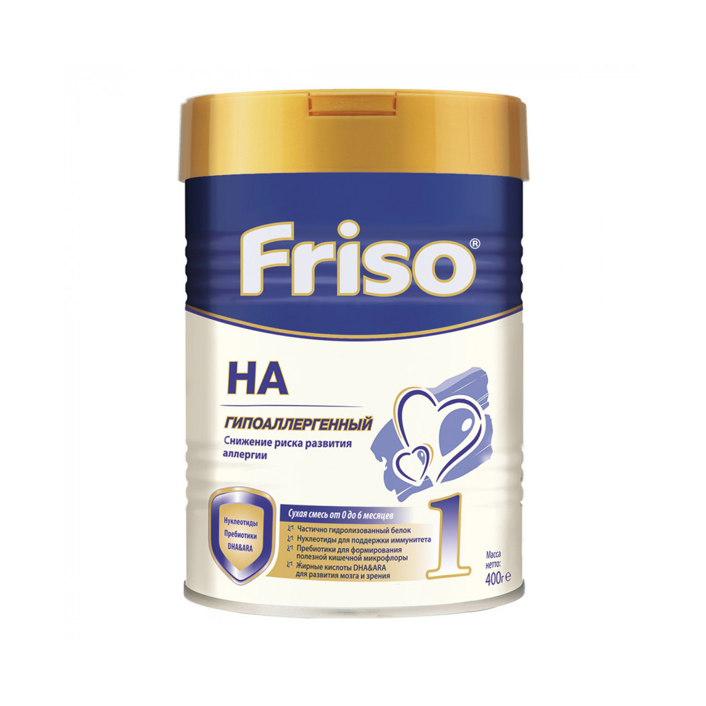 Дитяча суміш Friso Hypoallergenic 1 +0 міс. 400 г (8716200724395)