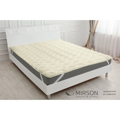 Наматрацник MirSon Eco Light №1720 Cotton Air-line на резинці по кутках Pink 180x190 см (2200002889933)