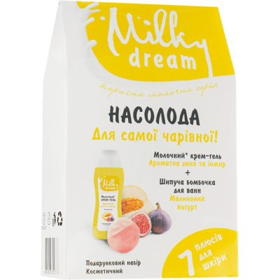 Набір косметики Milky Dream Насолода крем-гель для душу 300 мл + бомбочка для ванни 80 г (4820205300776)