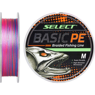 Шнур Select Basic PE 100m Multi Color 0.22mm 30lb/13.6kg (1870.30.85)