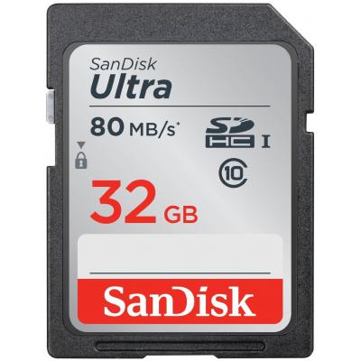 Карта пам'яті SanDisk 32GB SDHC class 10 UHS-I Ultra (SDSDUNC-032G-GN6IN)