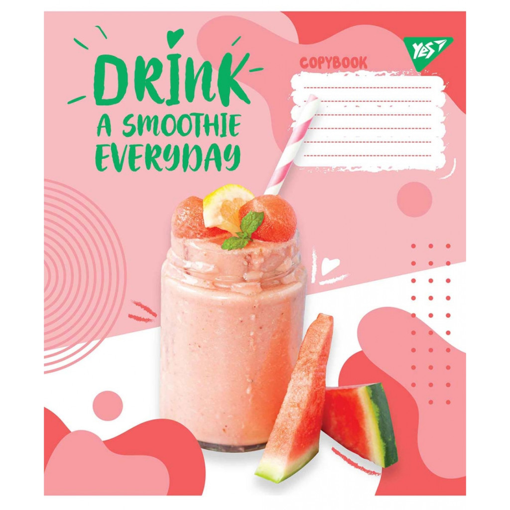 Зошит Yes А5 Smoothie 12 аркушів, клітинка (765497)