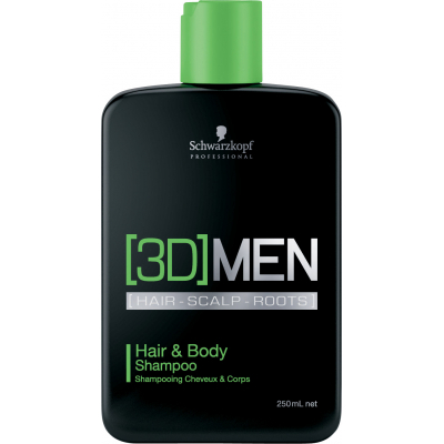 Шампунь Schwarzkopf Professional [3D]MEN для волосся і тіла 250 мл (4045787264487)