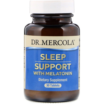 Амінокислота Dr. Mercola Підтримка сну з мелатоніну, Sleep Support with Melatonin, 30 (MCL-03147)