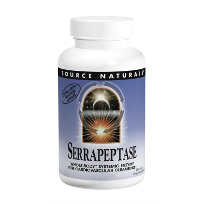 Вітамінно-мінеральний комплекс Source Naturals Серрапептаза, 60 гелевих капсул (SNS-01949)