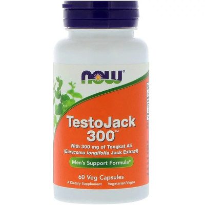 Трави Now Foods Репродуктивне Здоров'я Чоловіків ТестоДжек, TestoJack 300, 6 (NOW-02202)