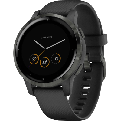 Смарт-годинник Garmin vivoactive 4S, Black/Slate, GPS (010-02172-13)