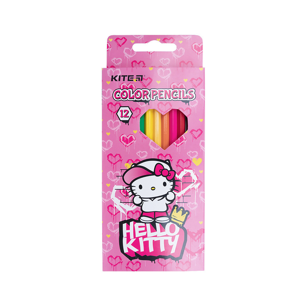 Олівці кольорові Kite Hello Kitty 12 шт (HK21-051)