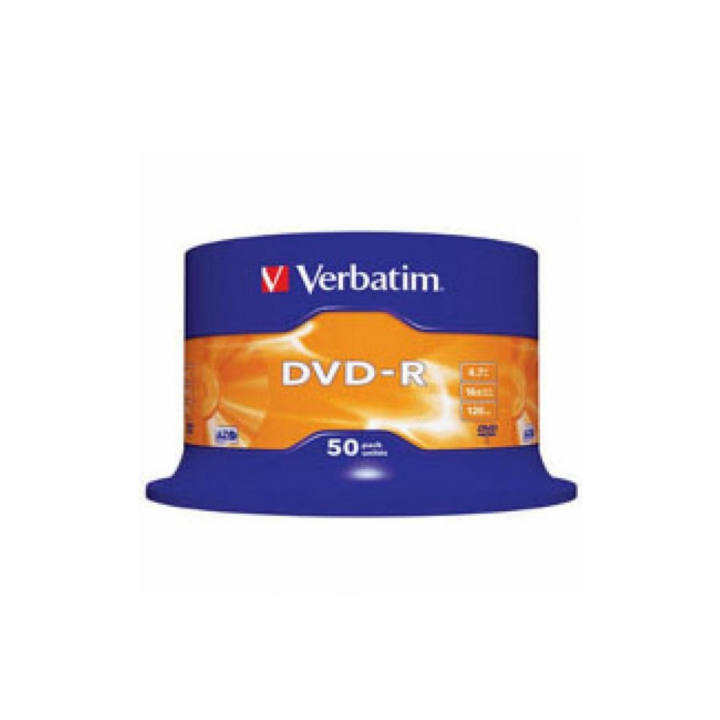 Диск DVD Verbatim 4.7Gb 16X CakeBox 50шт (43548)