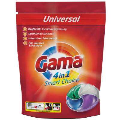 Капсули для прання Gama 4 in 1 Universal 30 шт. (8435495826996)