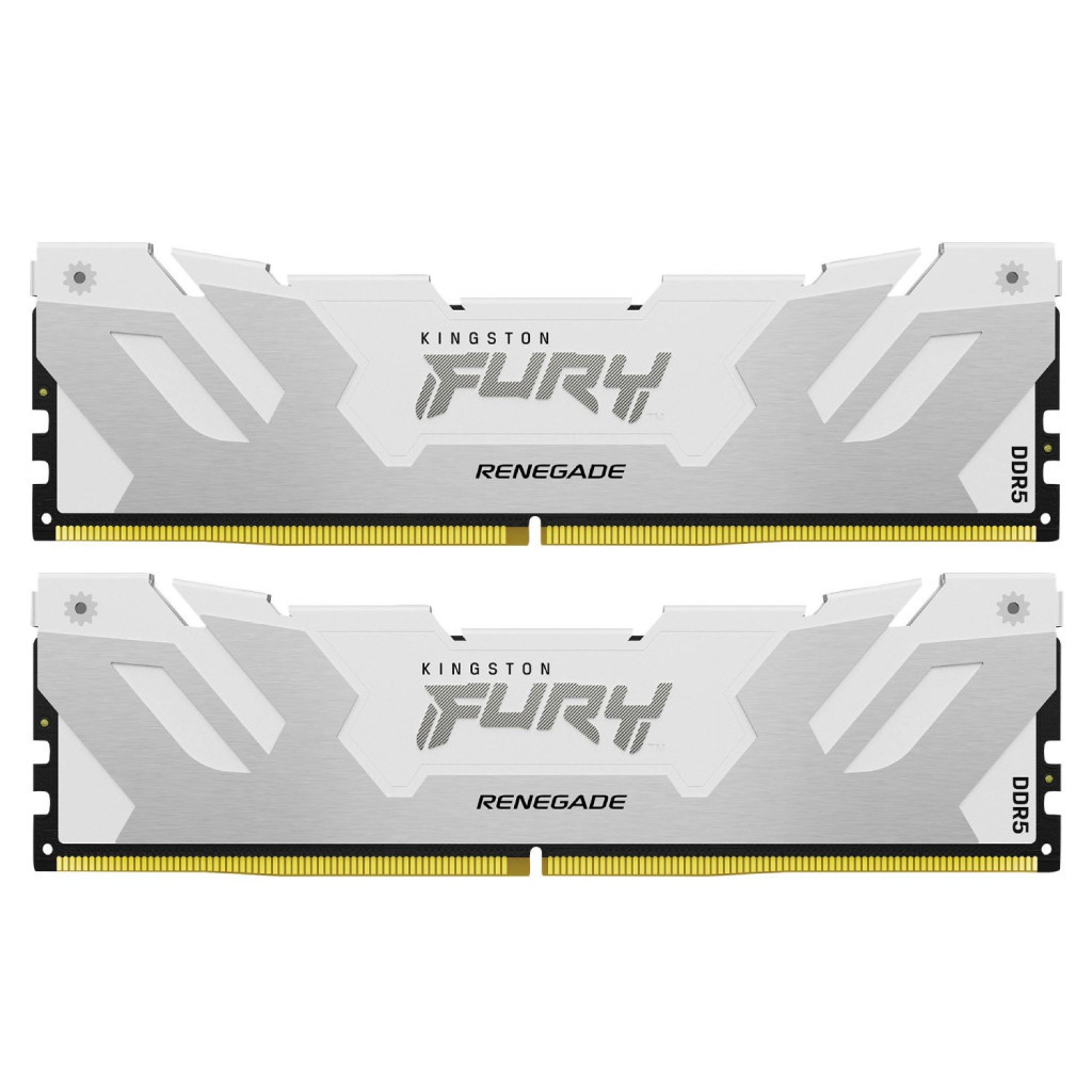 Модуль пам'яті для комп'ютера DDR5 32GB (2x16GB) 6000 MHz Renegade White Kingston Fury (ex.HyperX) (KF560C32RWK2-32)