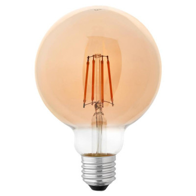 Лампочка Delux Globe G95 6Вт E27 2700К amber filament (90016727)