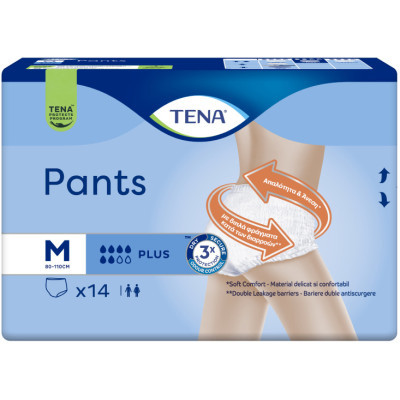 Підгузки для дорослих Tena Pants Plus M 14 (7322541773513)