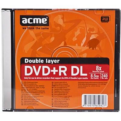 Диск DVD ACME 8.5Gb 8X Slim box 1шт (4770070859827)