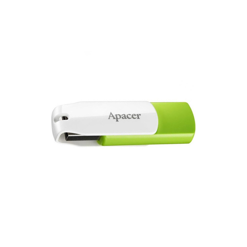 USB флеш накопичувач Apacer 16GB AH335 Green/White USB 2.0 (AP16GAH335G-1)