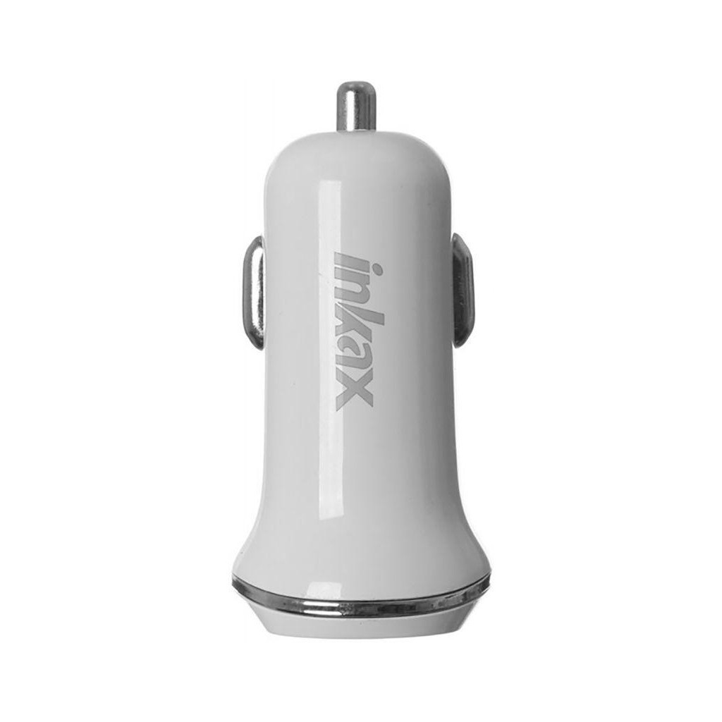 Зарядний пристрій Inkax CD-13 Car charger + Type-C cable 2USB 1A White (F_72208)