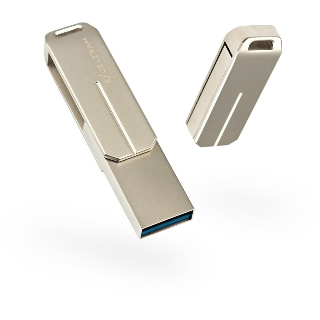 USB флеш накопичувач eXceleram 128GB U3 Series Silver USB 3.1 Gen 1 (EXP2U3U3S128)