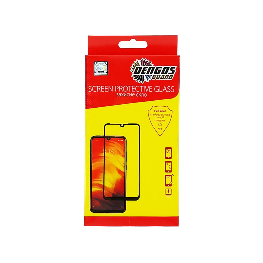 Скло захисне Dengos Full Glue Samsung Galaxy А20 (А205) (black) (TGFG-65)