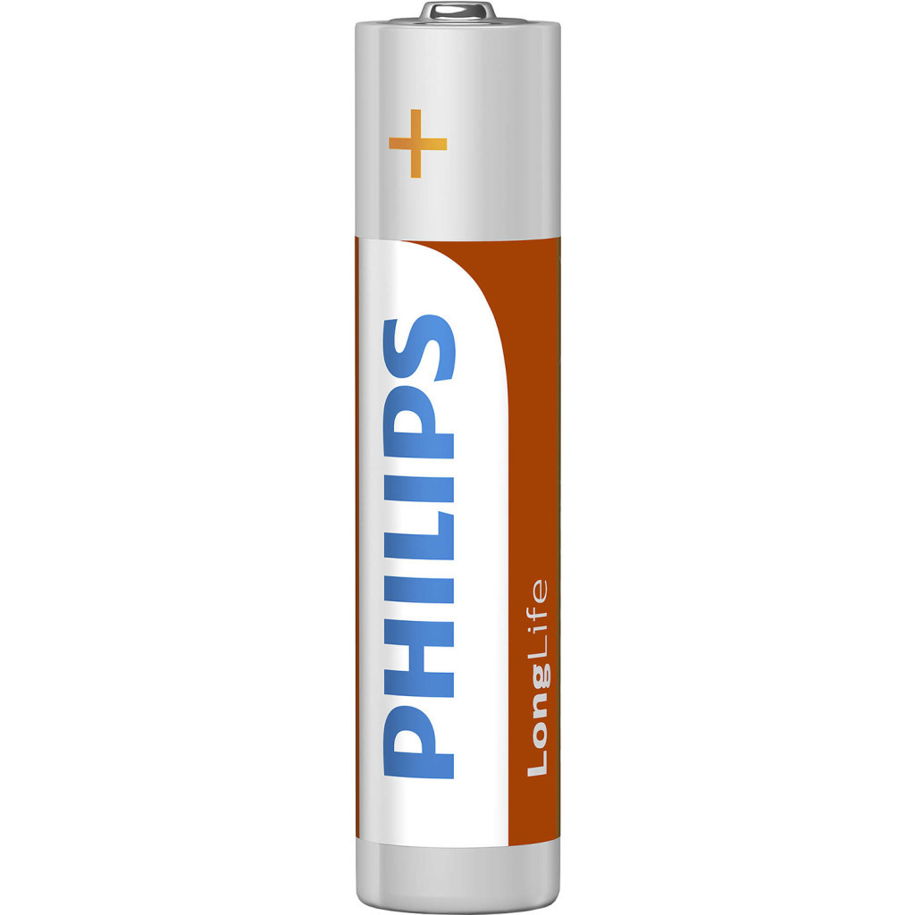 Батарейка Philips AAA R03 LongLife Zinc Carbon * 4 (R03L4B/10)