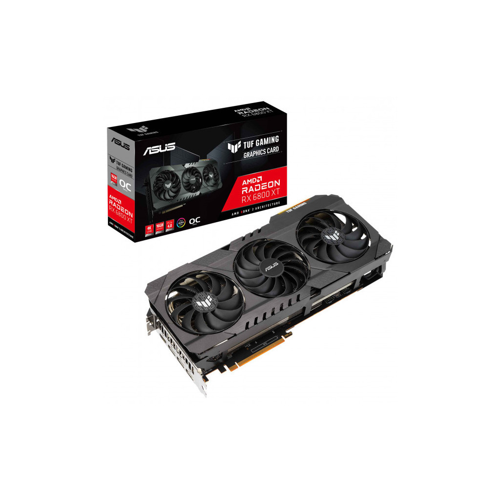 Відеокарта ASUS Radeon RX 6800 XT 16Gb TUF OC GAMING (TUF-RX6800XT-O16G-GAMING)