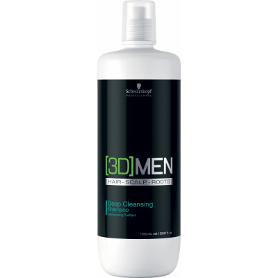 Шампунь Schwarzkopf Professional [3D]MEN для глибокого очищення волосся 1000 мл (4045787265262)