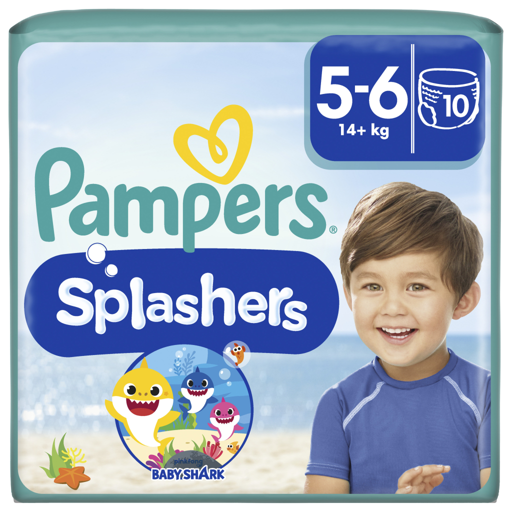 Підгузок Pampers для плавання Splashers Розмір 5-6 (14+ кг) 10 шт (8001090728951)