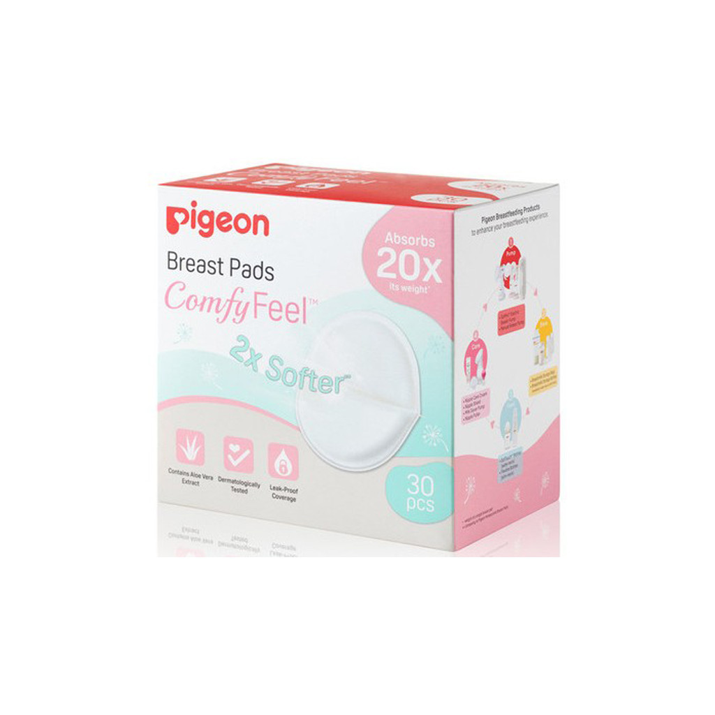 Вкладиш для бюстгальтера Pigeon Comfy Feel з алое, 30 шт (79252)