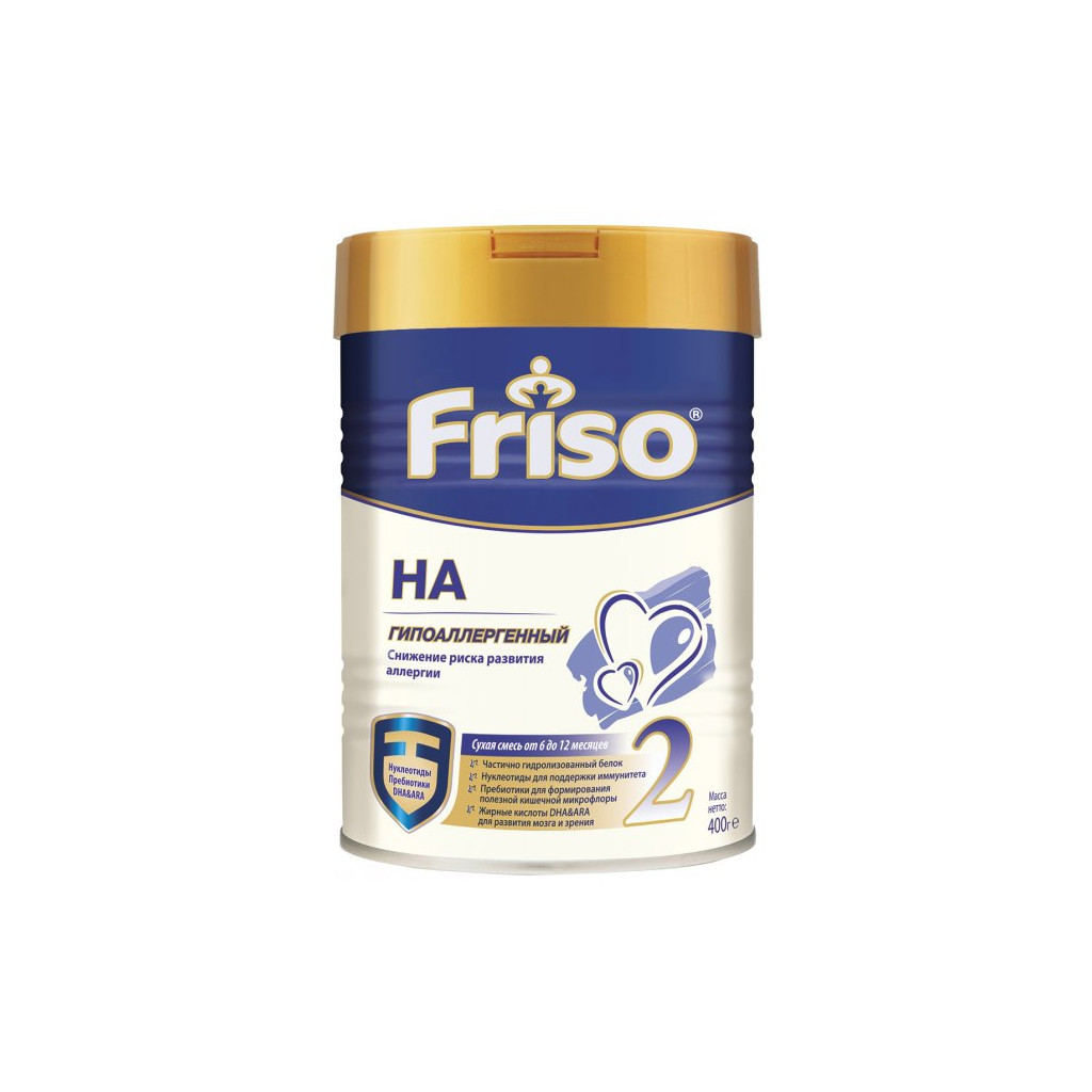 Дитяча суміш Friso Frisolac 2 гіпоалергенна +6 міс. 400г (8716200716482)