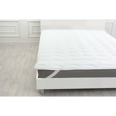 Наматрацник MirSon Eco Light №1715 Wool Air-line на резинці по кутках White 70x190 см (2200002888790)