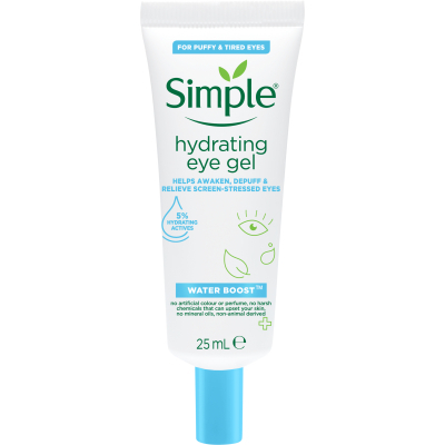 Гель для обличчя Simple Hydrating Eye Gel Water Boost Зволожуючий для області навколо очей 25 мл (8720181047879)