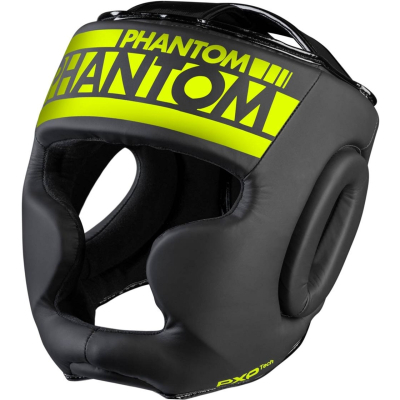 Боксерський шолом Phantom APEX Full Face Neon One Size Black/Yellow (PHHG2303)