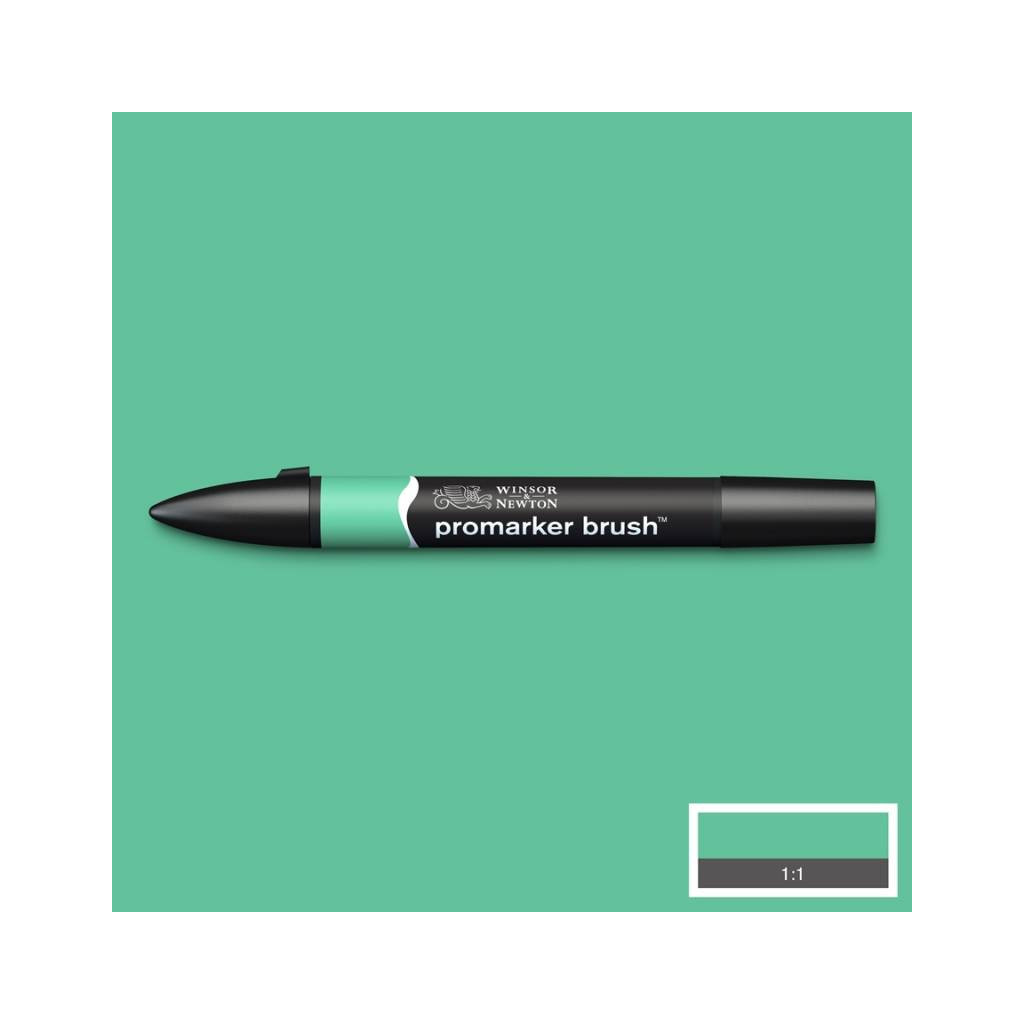 Маркер Winsor&Newton двосторонній Brushmarker, (G637) Зелений м'ятний (884955042571)