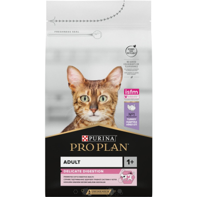 Сухий корм для кішок Purina Pro Plan Delicate Turkey зі смаком індички 10 кг (7613033566509)