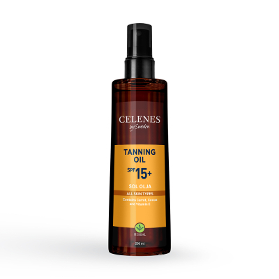 Засіб для засмаги Celenes Tanning Oil SPF15 Олія 200 мл (7350104249670)