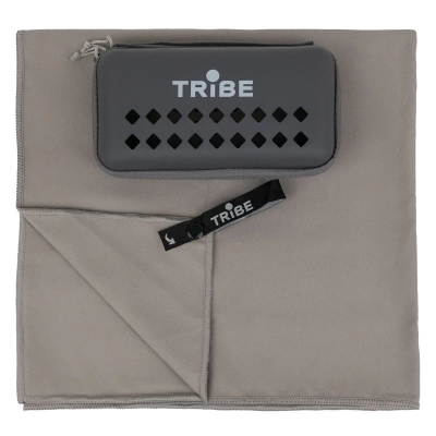 Туристичний рушник Tribe з мікрофібри в чохлі Pocket Towel 60х120 L Grey (T-LC-0001-L-grey)