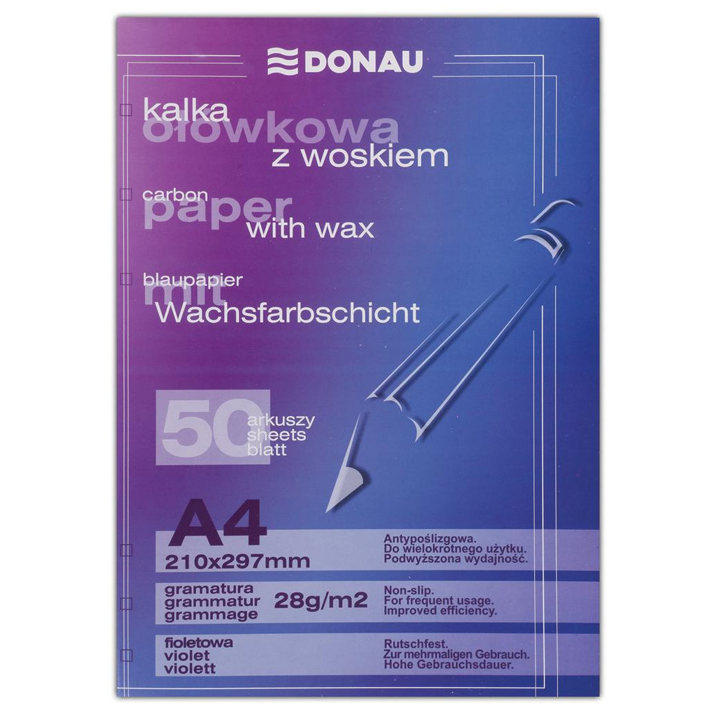 Папір копіювальний Donau А4 50арк., purple (KAL0021)