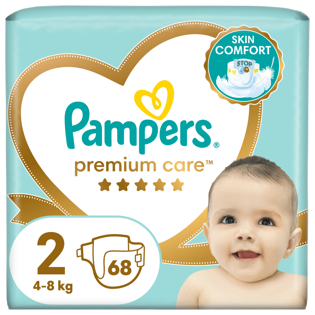 Підгузок Pampers Premium Care Розмір 2 (4-8 кг) 68 шт (8001841104874)