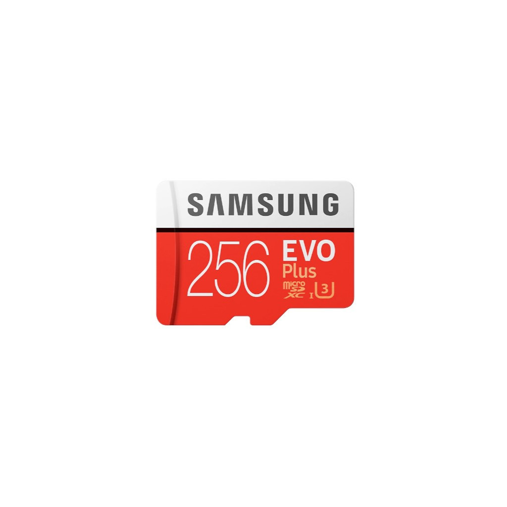 Карта пам'яті Samsung 256GB microSDXC class 10 UHS-I U1 Evo Plus V2 (MB-MC256HA/RU)