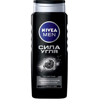 Гель для душу Nivea Men Сила Вугілля з активним вугіллям 500 мл (4005900123824/4005900128492)