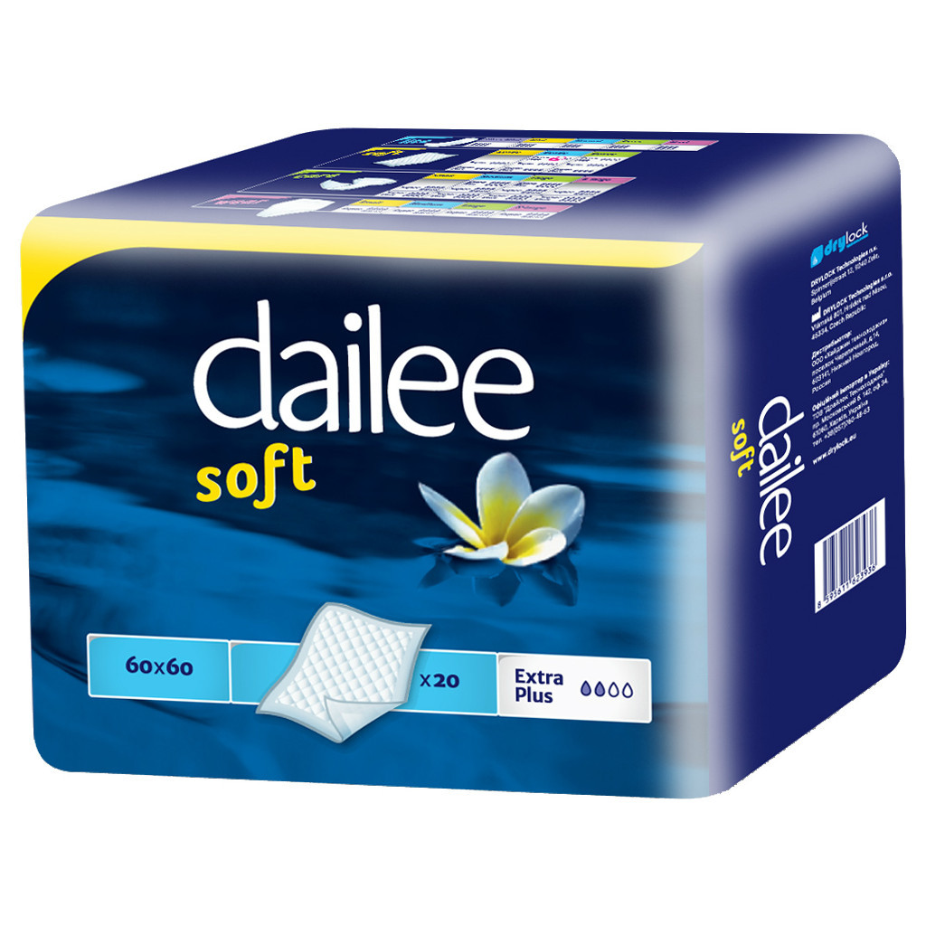 Пелюшки для малюків Dailee Soft 60х60 см 20 шт (8595611623936)