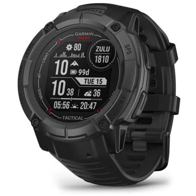 Смарт-годинник Garmin Instinct 2X, Solar, Tactical Edition, Black, GPS (010-02805-03)