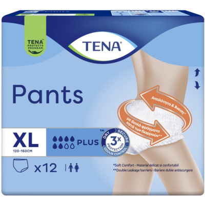 Підгузки для дорослих Tena Pants Plus XL 12 (7322541773643)