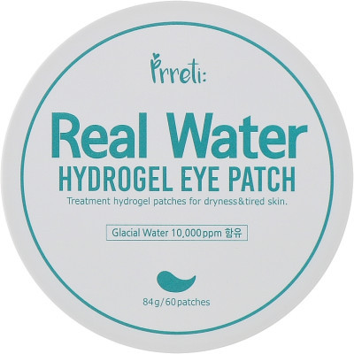 Патчі під очі Prreti Real Water Hydrogel Eye Patch Гідрогелеві Зволожувальні 60 шт. (8809738321959)