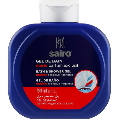 Гель для душу Sairo Bath And Shower Gel Винятковий морський аромат 750 мл (8433295049348)